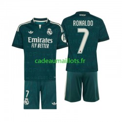 Real Madrid Maillot avec flocage Cristiano Ronaldo 7 Extérieur 2026-2027 ,Tenue Enfant MC