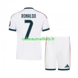 Real Madrid Maillot avec flocage Cristiano Ronaldo 7 Domicile 2026-2027 ,Tenue Enfant MC