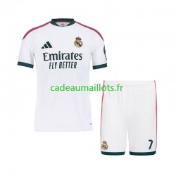 Real Madrid Maillot avec flocage Cristiano Ronaldo 7 Domicile 2026-2027 ,Tenue Enfant MC