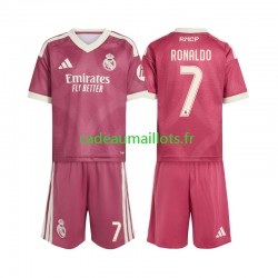 Real Madrid Maillot avec flocage Cristiano Ronaldo 7 3ème 2026-2027 ,Tenue Enfant MC