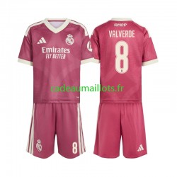 Real Madrid Maillot avec flocage Federico Valverde 8 3ème 2026-2027 ,Tenue Enfant MC