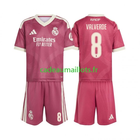 Real Madrid Maillot avec flocage Federico Valverde 8 3ème 2026-2027 ,Tenue Enfant MC