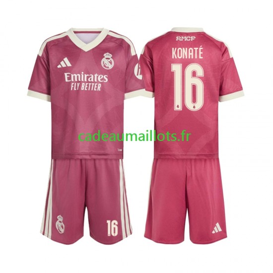 Real Madrid Maillot avec flocage Ibrahima Konate 16 3ème 2026-2027 ,Tenue Enfant MC