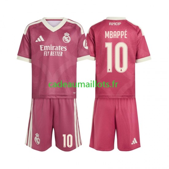 Real Madrid Maillot avec flocage Mbappé Kylian 10 3ème 2026-2027 ,Tenue Enfant MC