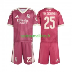Real Madrid Maillot avec flocage Yan Diomande 25 3ème 2026-2027 ,Tenue Enfant MC