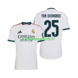 Real Madrid Maillot avec flocage Yan Diomande 25 Domicile 2026-2027 ,Homme MC