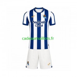 Real Sociedad Maillot avec flocage Domicile 2026-2027 ,Tenue Enfant MC