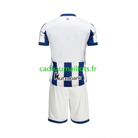 Real Sociedad Maillot avec flocage Domicile 2026-2027 ,Tenue Enfant MC