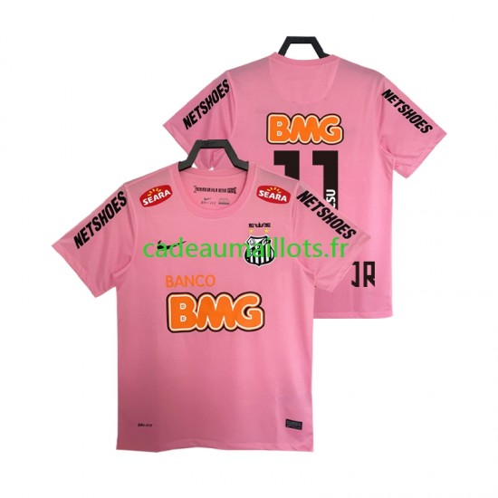 Santos FC Maillot avec flocage Neymar JR 11 Rétro 4ème 2012 2013 ,Homme MC