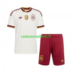 Espagne Maillot avec flocage 2-star Extérieur 2026-2027 ,Tenue Enfant MC