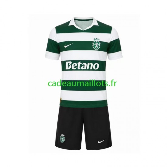 Sporting CP Maillot avec flocage Domicile 2026-2027 ,Tenue Enfant MC