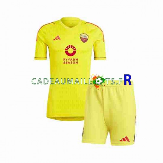 AS Rome Maillot avec flocage Gardien Domicile 2023-2024 ,Tenue Enfant MC