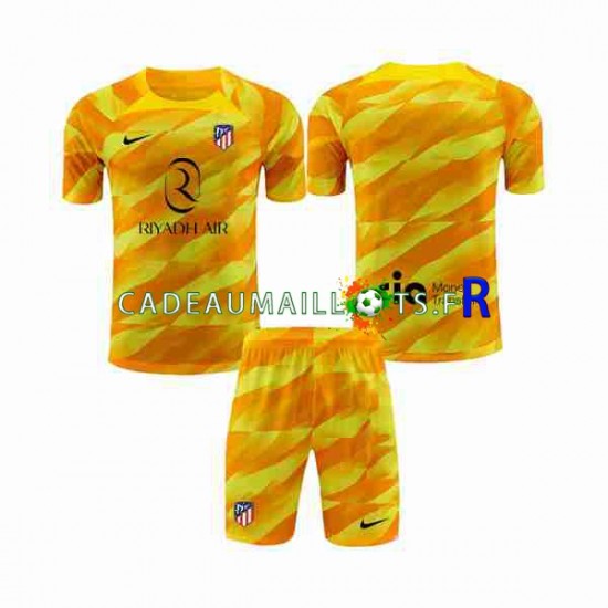 Atlético Madrid Maillot avec flocage Orange Gardien 2023-2024 ,Tenue Enfant MC