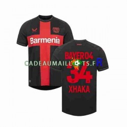 Bayer 04 Leverkusen Maillot avec flocage Granit Xhaka 34 Domicile 2023-2024 ,Homme MC