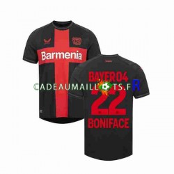 Bayer 04 Leverkusen Maillot avec flocage Victor Boniface 22 Domicile 2023-2024 ,Homme MC