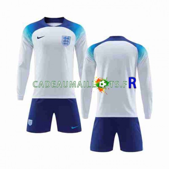 Angleterre Maillot avec flocage Domicile Coupe du Monde 2022 ,Tenue Enfant ML