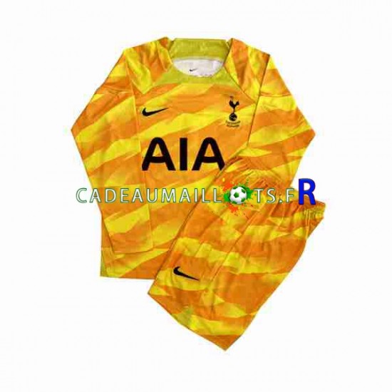 Tottenham Hotspur Maillot avec flocage Orange Gardien Extérieur 2023-2024 ,Tenue Enfant ML