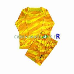 Tottenham Hotspur Maillot avec flocage Orange Gardien Extérieur 2023-2024 ,Tenue Enfant ML