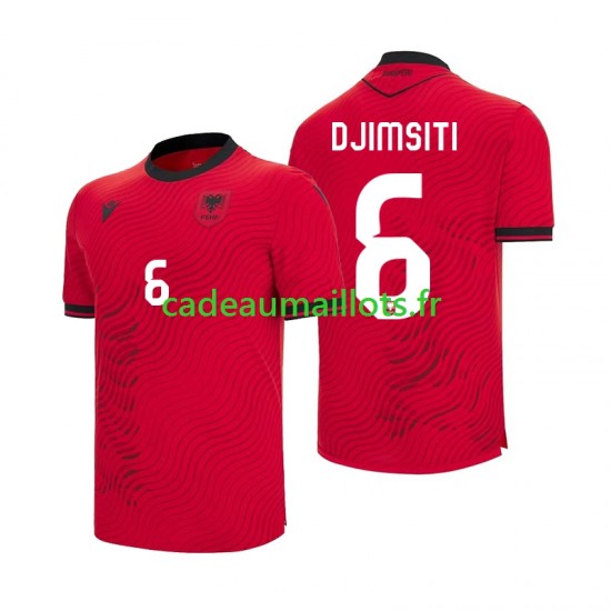 Albanie Maillot avec flocage Berat Djimsiti 6 Domicile Coupe du Monde 2026 ,Homme MC
