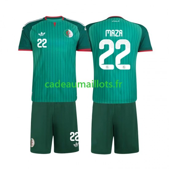 Algérie Maillot avec flocage Ibrahim Maza 22 Extérieur 2026 ,Tenue Enfant MC