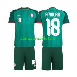 Algérie Maillot avec flocage Mohamed Amoura 18 Extérieur 2026 ,Tenue Enfant MC