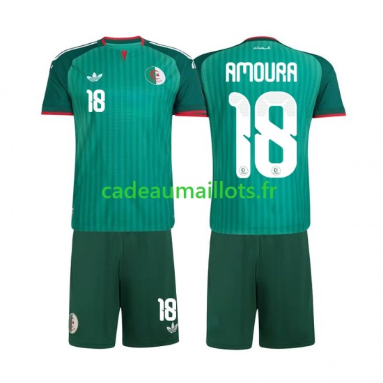 Algérie Maillot avec flocage Mohamed Amoura 18 Extérieur 2026 ,Tenue Enfant MC