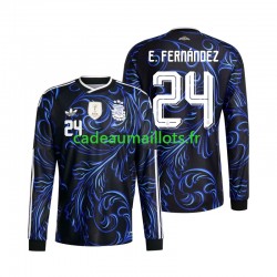 Argentine Maillot avec flocage Enzo Fernandez 24 Extérieur Coupe du Monde 2026 ,Homme ML
