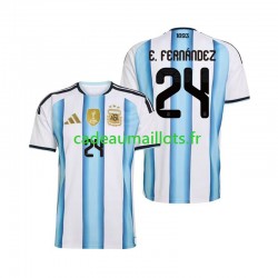 Argentine Maillot avec flocage Enzo Fernandez 24 Domicile Coupe du Monde 2026 ,Homme MC