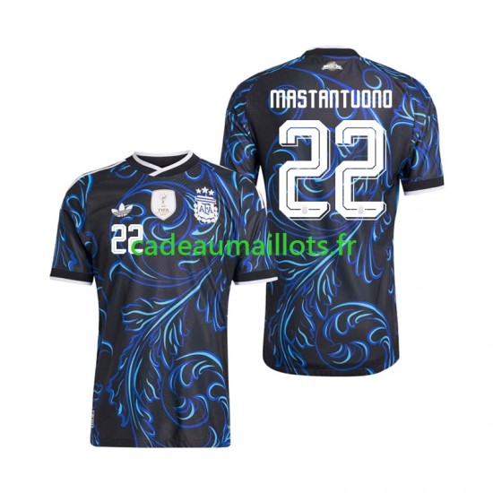 Argentine Maillot avec flocage Franco Mastantuono 22 Extérieur Coupe du Monde 2026 ,Homme MC
