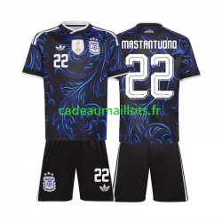Argentine Maillot avec flocage Franco Mastantuono 22 Extérieur Coupe du Monde 2026 ,Tenue Enfant MC
