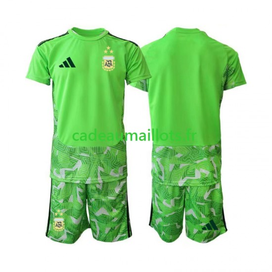 Argentine Maillot avec flocage Gardien 3ème Coupe du Monde 2026 ,Tenue Enfant MC
