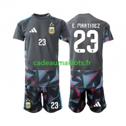 Argentine Maillot avec flocage Emiliano Martinez 23 Gardien Domicile Coupe du Monde 2026 ,Tenue Enfant MC
