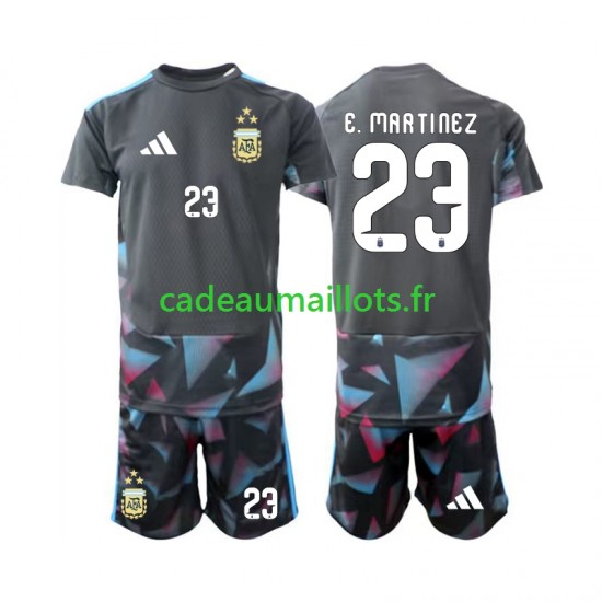 Argentine Maillot avec flocage Emiliano Martinez 23 Gardien Domicile Coupe du Monde 2026 ,Tenue Enfant MC