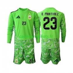 Argentine Maillot avec flocage Emiliano Martinez 23 Gardien 3ème Coupe du Monde 2026 ,Tenue Enfant ML