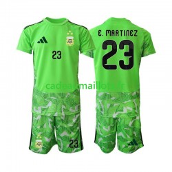 Argentine Maillot avec flocage Emiliano Martinez 23 Gardien 3ème Coupe du Monde 2026 ,Tenue Enfant MC