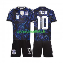 Argentine Maillot avec flocage Lionel Messi 10 Extérieur Coupe du Monde 2026 ,Tenue Enfant MC