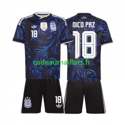 Argentine Maillot avec flocage Nico Paz 18 Extérieur Coupe du Monde 2026 ,Tenue Enfant MC Argentine Maillot avec flocage Nico Paz 18 Extérieur Coupe du Monde 2026 ,Tenue Enfant MC