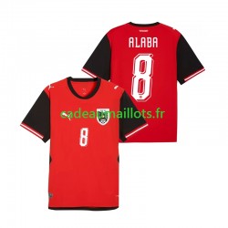 Autriche Maillot avec flocage David Alaba 8 Domicile Coupe du Monde 2026 ,Homme MC
