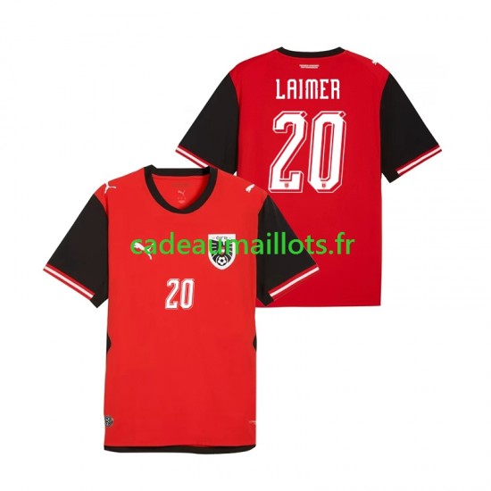 Autriche Maillot avec flocage Konrad Laimer 20 Domicile Coupe du Monde 2026 ,Homme MC