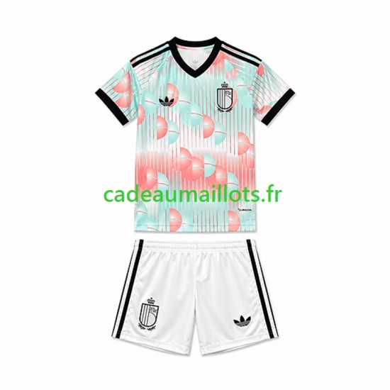 Belgique Maillot avec flocage Extérieur Coupe du Monde 2026 ,Tenue Enfant MC