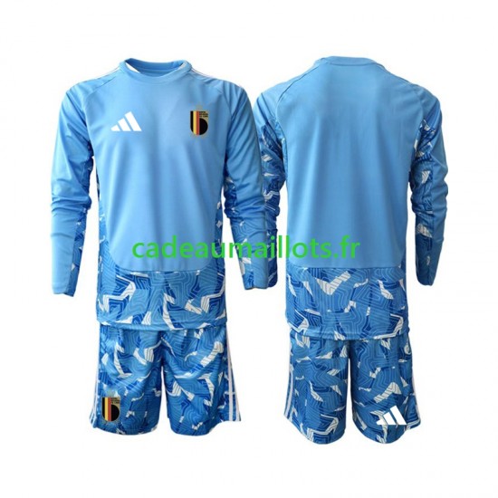 Belgique Maillot avec flocage Gardien Domicile Coupe du Monde 2026 ,Tenue Enfant ML
