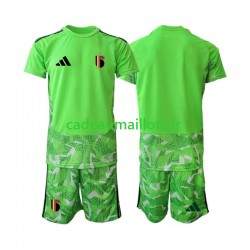 Belgique Maillot avec flocage Gardien 3ème Coupe du Monde 2026 ,Tenue Enfant MC