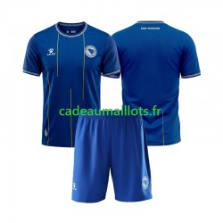 Bosnie Herzégovine Maillot avec flocage Domicile Coupe du Monde 2026 ,Tenue Enfant MC