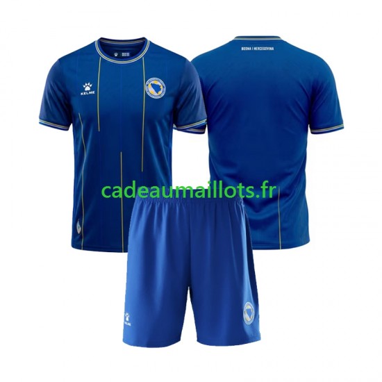 Bosnie Herzégovine Maillot avec flocage Domicile Coupe du Monde 2026 ,Tenue Enfant MC