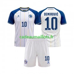 Bosnie Herzégovine Maillot avec flocage Ermedin Demirovic 10 Extérieur Coupe du Monde 2026 ,Tenue Enfant MC