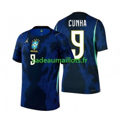 Brésil Maillot avec flocage Matheus Cunha 9 Extérieur Coupe du Monde 2026 ,Homme MC