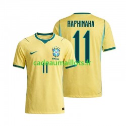 Brésil Maillot avec flocage Raphinha 11 Domicile Coupe du Monde 2026 ,Homme MC