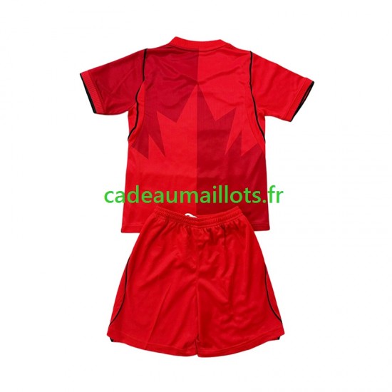 Canada Maillot avec flocage Domicile Coupe du Monde 2026 ,Tenue Enfant MC