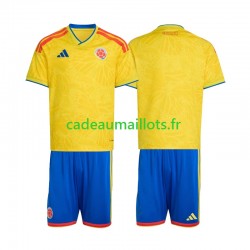 Colombie Maillot avec flocage Domicile Coupe du Monde 2026 ,Tenue Enfant MC