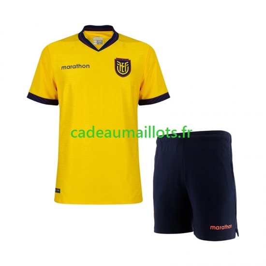 Ecuador Maillot avec flocage Domicile Coupe du Monde 2026 ,Tenue Enfant MC